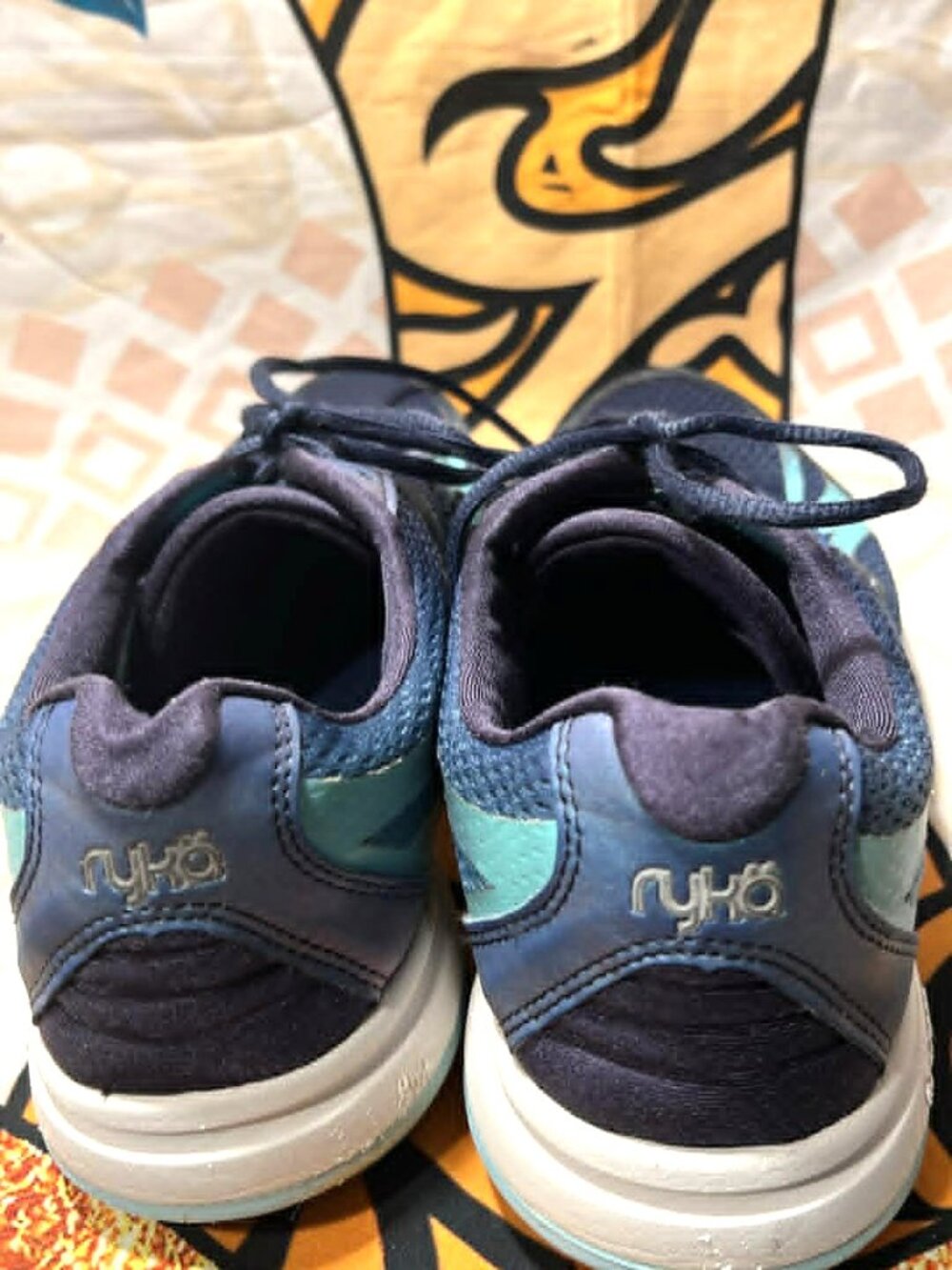 Ryka Devotion Plus 2 Walking Shoes | Navy & Teal | Size 9.5 - Picture 3 of 8